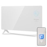 GRUNKEL - Thermozender GP-2000CT 2000 W | Digitaal paneel met wifi | 3 standen | 24-uurs programmering | regelbare thermostaat | mobiele app | glazen paneel | kinderbeveiliging