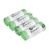 10 All-Green 10 liter x 100 Composteerbare Zakken - Keuken Caddy Liner - Voedselafval Bin Liners - EN 13432-10L Zakken met Compostering Guide