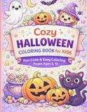 Cozy Halloween Coloring Book for Kids: Big, Bold & Simple Halloween Coloring Fun