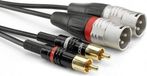 Sommer Cable HBP-M2C2-0150 Câble adaptateur audio [2x fiche RCA - 2x fiche XLR 3 broches] 1,50 m Noir