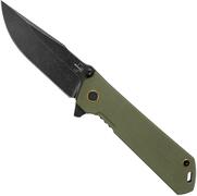 Böker Plus Kihon Assisted OD Green 01BO164 zakmes, Lucas Burnley design