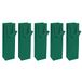SIGEL GT502/5 flessengeschenkzakjes van papier - opaalgroen mat - 35 x 10 cm - 5-delige set