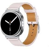 Strap-it Samsung Bracelet cuir classique Samsung Galaxy Watch 8 Classic (rose)