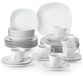 Elisa set de table - MC-001 - Set de table - 36 pièces - Blanc