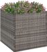 Maison Exclusive - Bac à plantes gris 80 x 80 x 80 cm en rotin synthétique