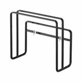 YAMAZAKI Tower Film Hook zelfklevende snijplankhouder, zwart