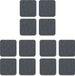 Zeller Sous-verres - 12x pièces - gris anthracite - feutre - 10 x 10 cm - résistant à la chaleur
