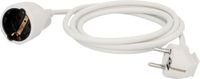 UNITEC Schuko-verlenging, H05VV-F3G 1,5 mm², IP20, 2 m, wit