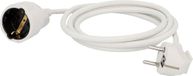 UNITEC Schuko-verlenging, H05VV-F3G 1,5 mm², IP20, 2 m, wit