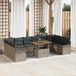 Maison Exclusive - Ensemble de jardin 9 pièces, gris, en polyrotin