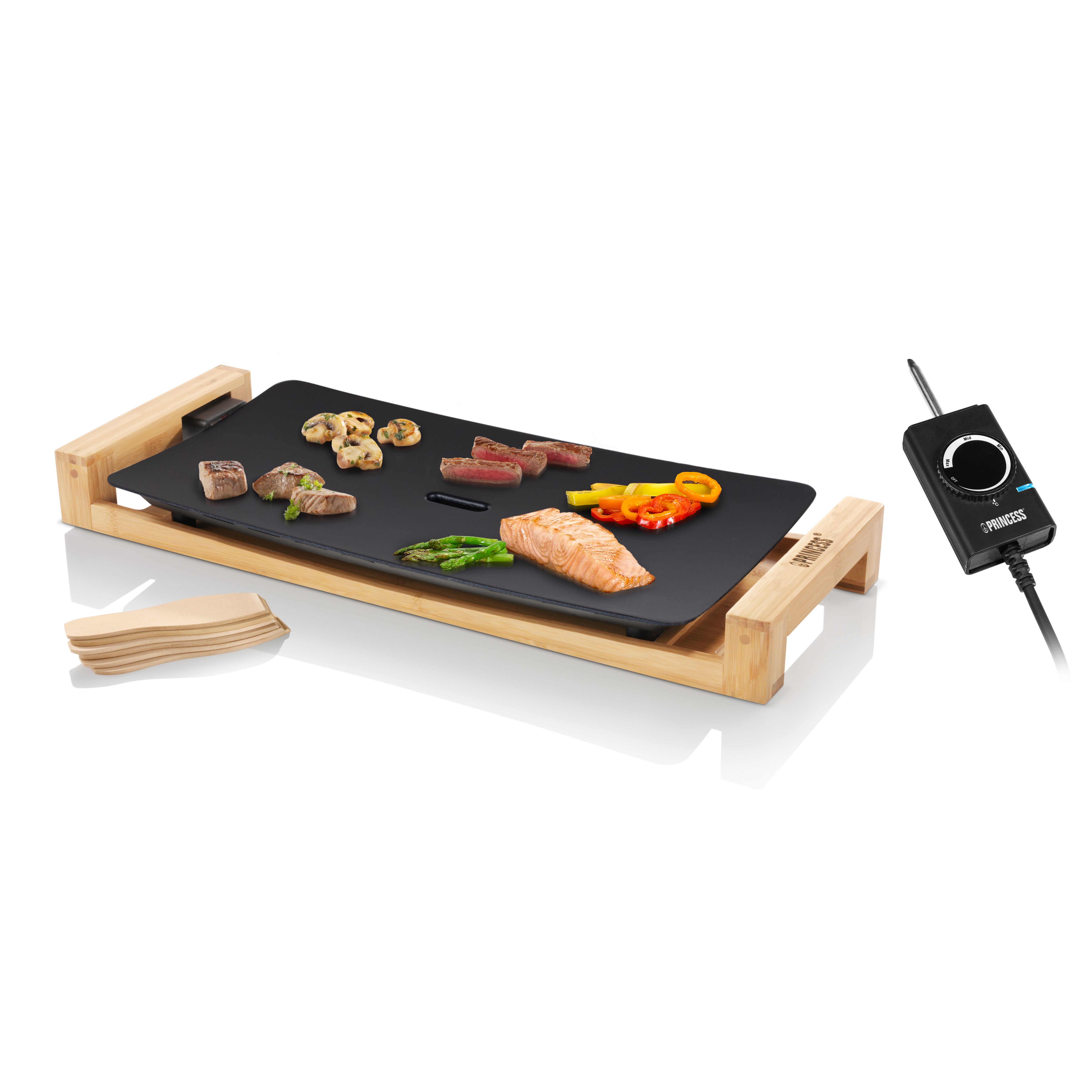 Princess Table Chef Pure Black - Gourmet Grill & Bakplaat - 6