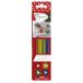 Aladine Set van 4 flexibele wasstokjes rond mix glitter