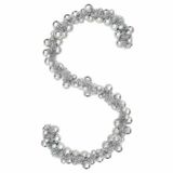vidaXL Kerstbal Guirlande LED's Zilver 186 cm Polystyreen