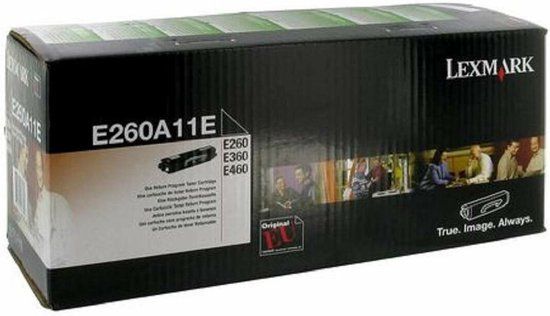 Lexmark E260A31E Tonercartridge Zwart