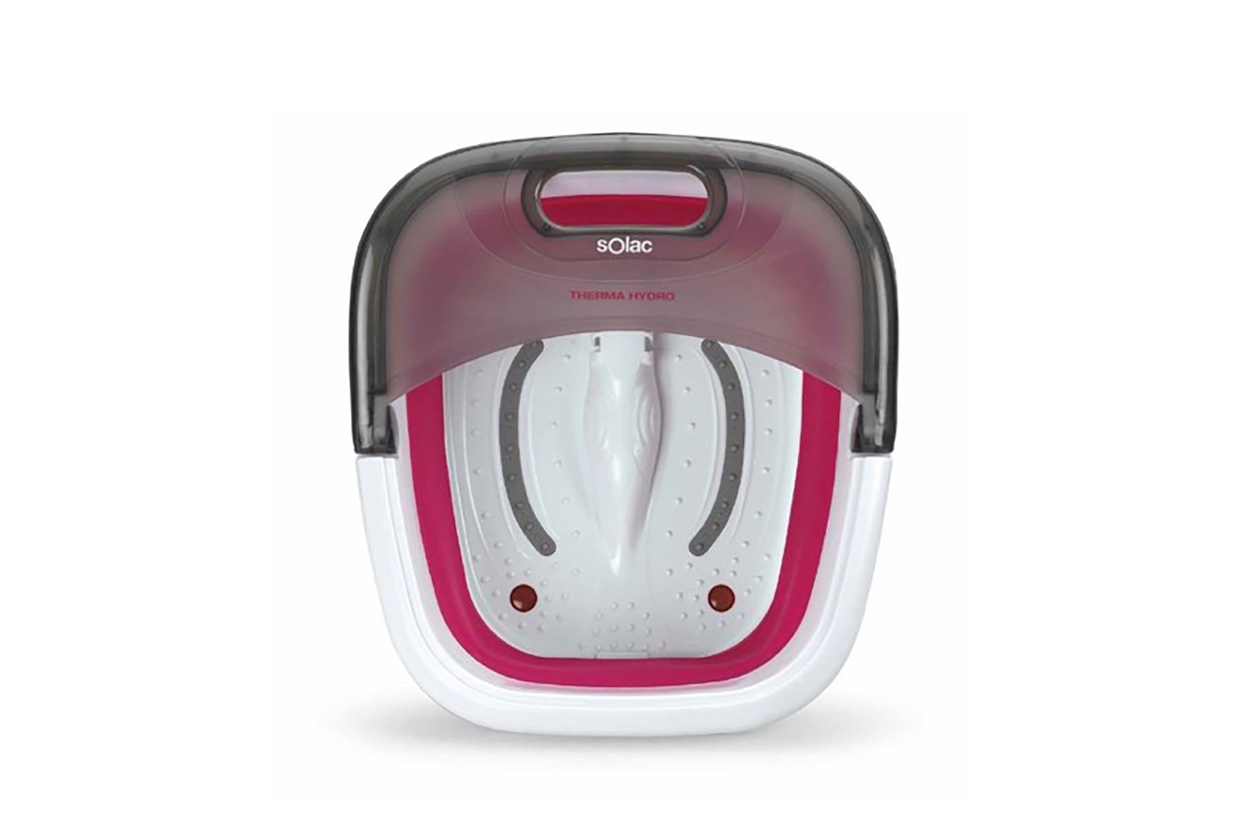 Solac Therma Hydro - Voetmassageapparaat - 350 Watt - Grijs/Roze/Wit