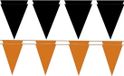 Folat - Guirlande de fanions - noir/orange - 80m - couleur Halloween