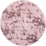 vidaXL Hoogpolig vloerkleed NAVARRA 160x160 cm polyester stoffig roze