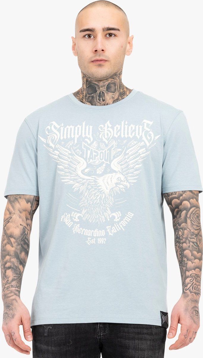 Tapout Throper T-Shirt lockere Passform Pigeon Blue-3XL