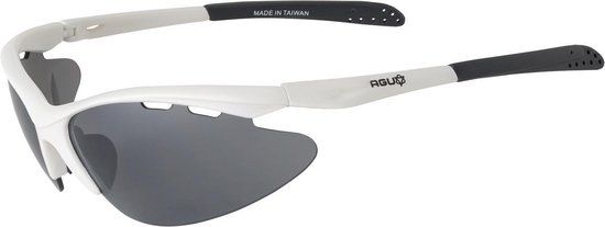 AGU Takatsu Fietsbril - Wit - Unisex - Incl. verwisselbare glazen