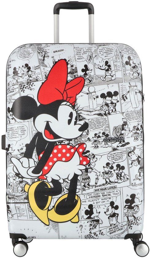 American Tourister Wavebreaker Disney spinner (4 wielen) 77/28 - Mickey comics White - 96 l