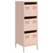 VidaXL Hoge kast, roze, 39x35x103,5 cm, staal