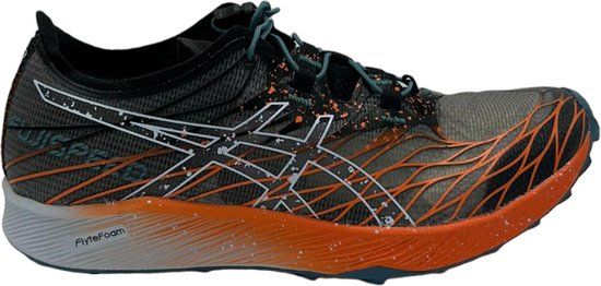 Asics Fujispeed Hardloopschoenen - Zwart/Nova Oranje Maat 41.5 - Heren