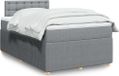 Maison Exclusive - Sommier à lattes de lit avec matelas gris clair 120x200cm tissu