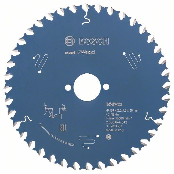 Bosch 2 608 644 042 Cirkelzaagblad - 10300 rpm - 1,6 mm