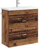 vidaXL Badkamermeubel Set Oud Hout 81 x 40 x 84,5 cm Bewerkt Hout