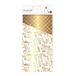 Draeger Paris - 8 bestekhouders van papier - wit en goud - 10 x 20 cm