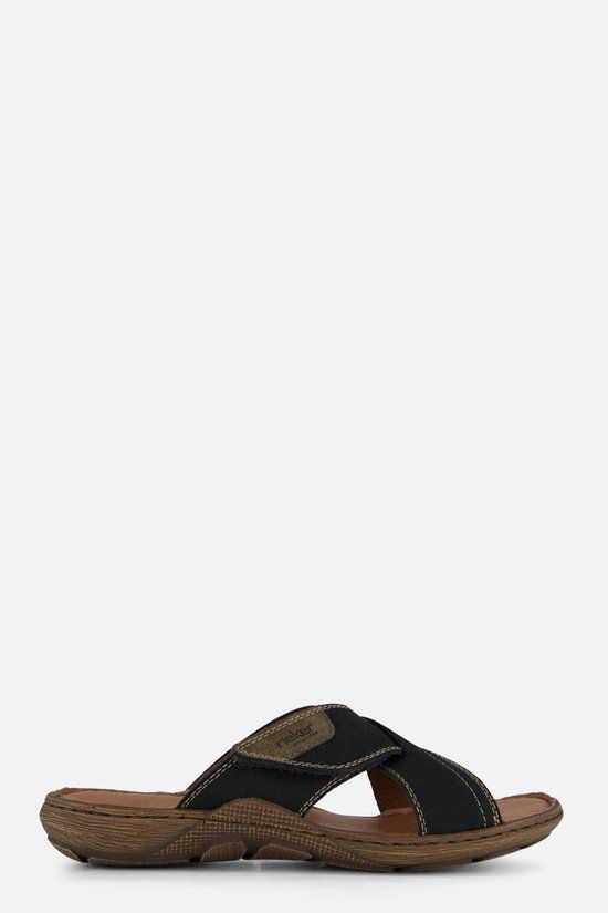 Rieker Jaipur Morelia Slippers blauw Imitatieleer - Maat 43