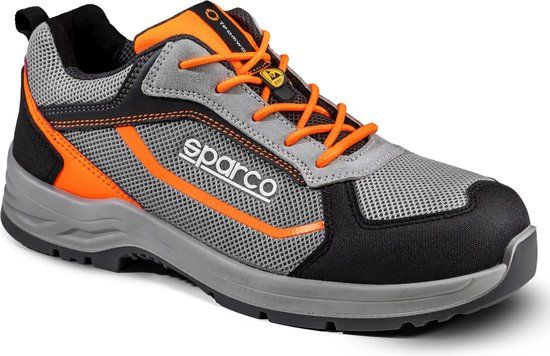 Sparco Werkschoenen ESD INDY-R PATO - S1P ESD - EU40 - Grijs/Oranje - Maat 40