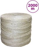vidaXL - Touw - 3 mm - 2000 m - 100% sisal - Bruin