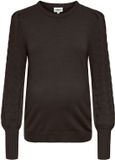 ONLY MATERNITY Gebreide trui OLMMATTI Lange mouw Ronde hals XL Chocolate Torte