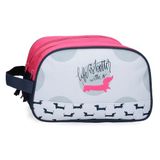 Roll Road Teckel Toilettas, aanpasbaar, meerkleurig, 26 x 16 x 12 cm, polyester