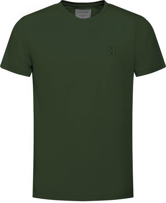 Gabbiano Premium T-shirt met Stretch - Army Groen - Maat S - Heren