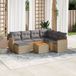 Maison Exclusive - Ensemble de jardin pour le jardin, composé de 8 pièces, avec coussins, en mélange de couleur beige, en polyrotin