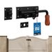 KOTARBAU® Deurgrendel, 280 mm, rechts, boutgrendel, poedercoating, deursluiting, zwart, topkwaliteit slotgrendel