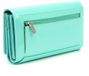 Pierre Cardin Dames Portemonnee Overslagportemonnee Natuurlijke en Ecologische Leer Lakleder Zilver Kleurige Accenten