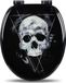 Happyment Bolt Edge Toiletbril - Skull print - Antibacterieel - Softclose - Universeel ontwerp