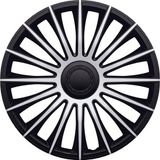 J-Tec 4-Delige Wieldoppenset Austin 14-inch Zilver/Zwart