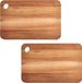 Zeller Keuken Snijplank - 2x - Acacia Hout - 25 x 37 cm