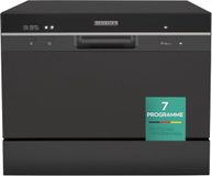 Heinrich's HTG 8840 mini lave-vaisselle - 7 programmes - 6 couverts - Noir