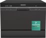 Heinrich's HTG 8840 mini lave-vaisselle - 7 programmes - 6 couverts - Noir