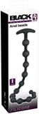 Velours noir Perles anales Silicone