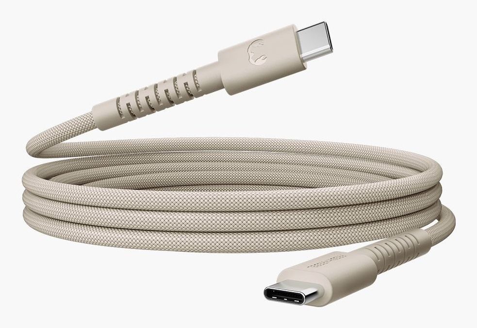 Fresh 'n Rebel FlexWave USB-C naar USB-C Oplaadkabel - 2m - Beige
