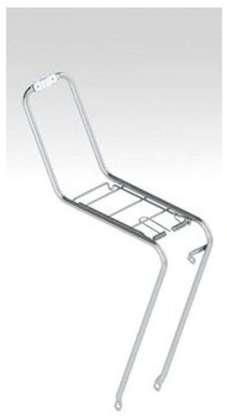 Steco Voordrager 28" met klem en lamphaak chroom blanke lak