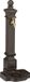Merkloos Relaxdays waterzuil met kraan - putje - 82 cm - bruin