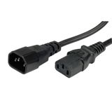 Bachmann Stroomkabel C13-C14, zwart, 1 m
