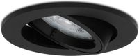 HOFTRONIC Smart - Smart WiFi LED inbouwspot Zwart Oslo dimbaar RGBWW - kantelbaar - IP20 - 400lm - Google Home en Amazon Alexa